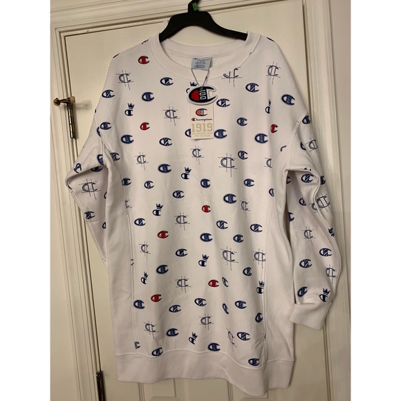 NEW!!! Champion Reverse Weave Long Sleeve Dress - Picture 5 of 6